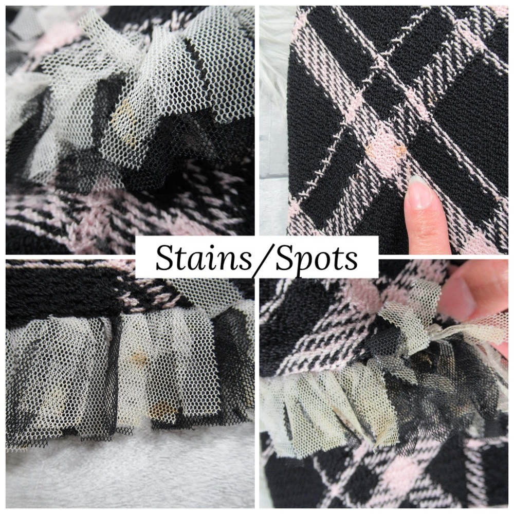 ST. JOHN Santana Knit Pink & Black Plaid Mesh-Fringe Trim Jacket Blazer Size 10 - Picture 8 of 15